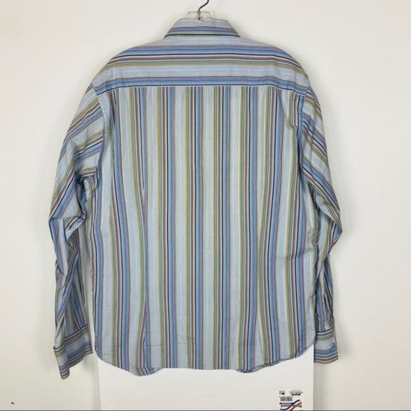 Ted Baker London Multi Color Stripe Button up 4(L) - Picture 6 of 7